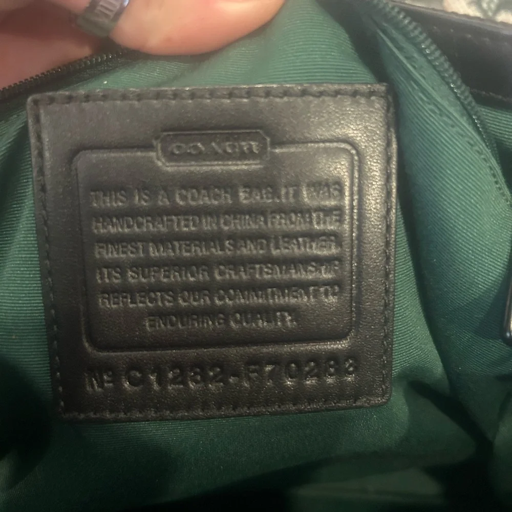 Coach Signature Black Men's Messenger Bag - Picture 5 of 10